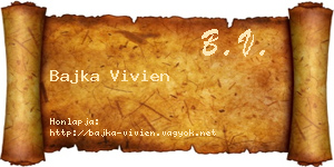 Bajka Vivien névjegykártya